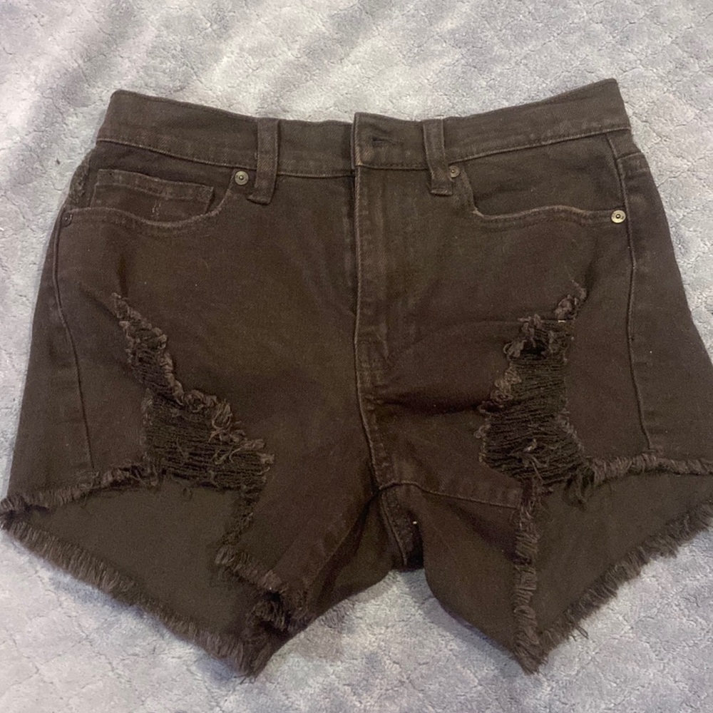 Kendall + Kylie Black Jean Shorts